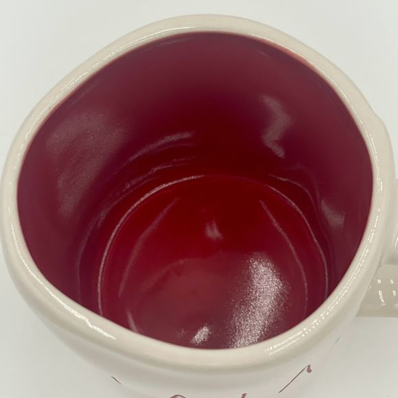 Rae Dunn FA LA LA White/Red Mug - Picture 6 of 9